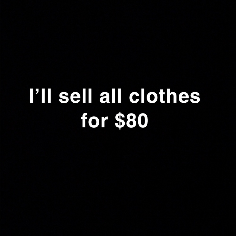 All clothes listed